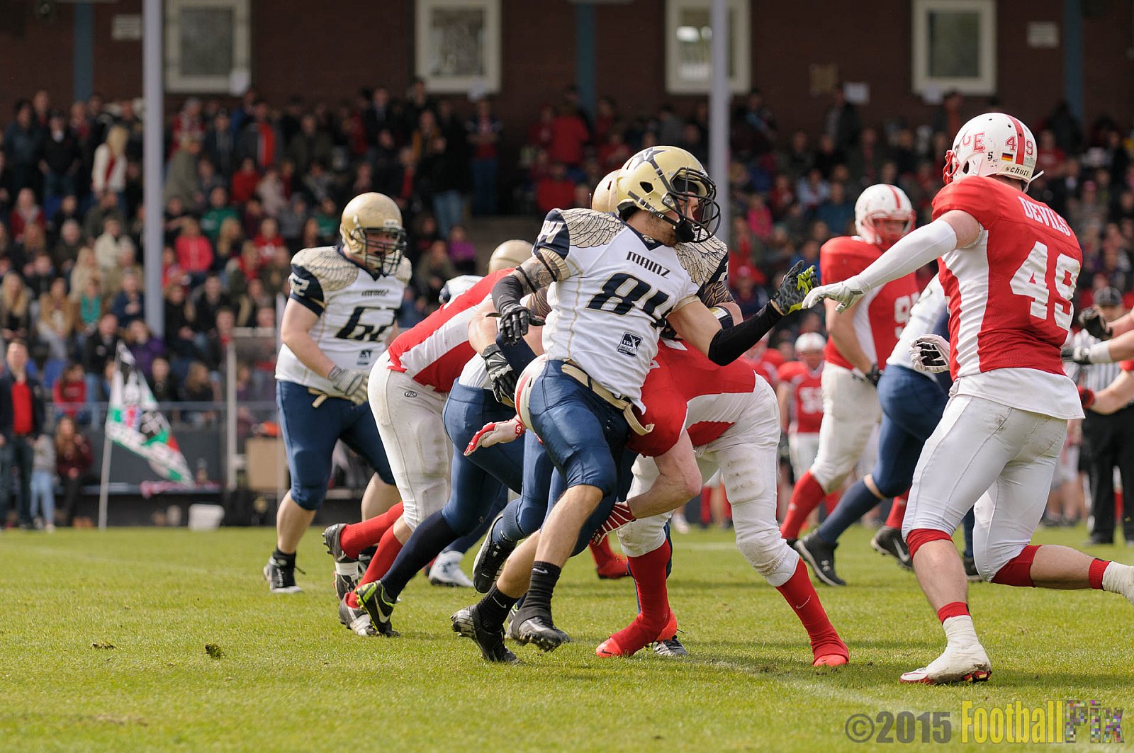 Preseason Game Gelsenkirchen Devils vs. Mainz Golden Eagles - 11.04.2015 Off-Season Game: Gelsenkirchen Devils vs. Mainz Golden Eagles (31:0)