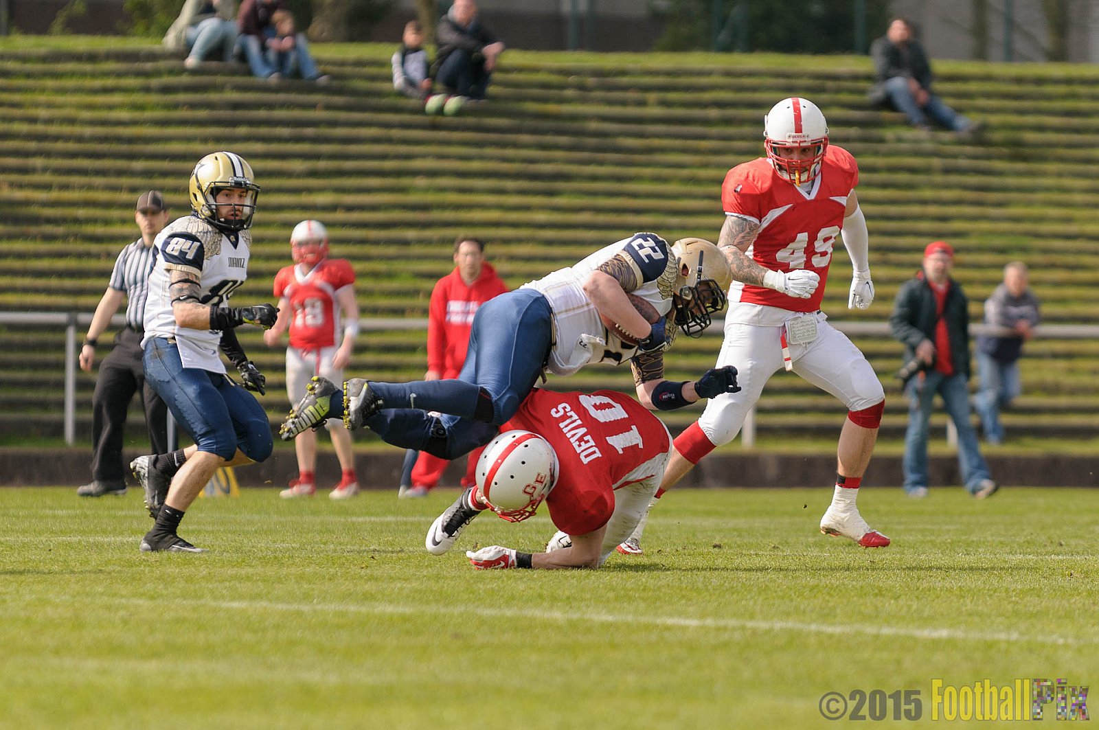 Preseason Game Gelsenkirchen Devils vs. Mainz Golden Eagles - 11.04.2015 Off-Season Game: Gelsenkirchen Devils vs. Mainz Golden Eagles (31:0)
