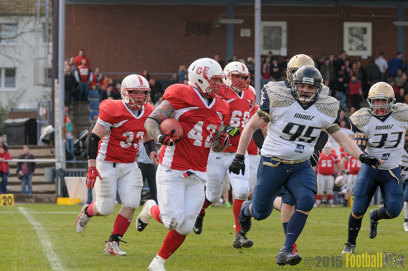 Preseason Game Gelsenkirchen Devils vs. Mainz Golden Eagles - 11.04.2015 Off-Season Game: Gelsenkirchen Devils vs. Mainz Golden Eagles (31:0)
