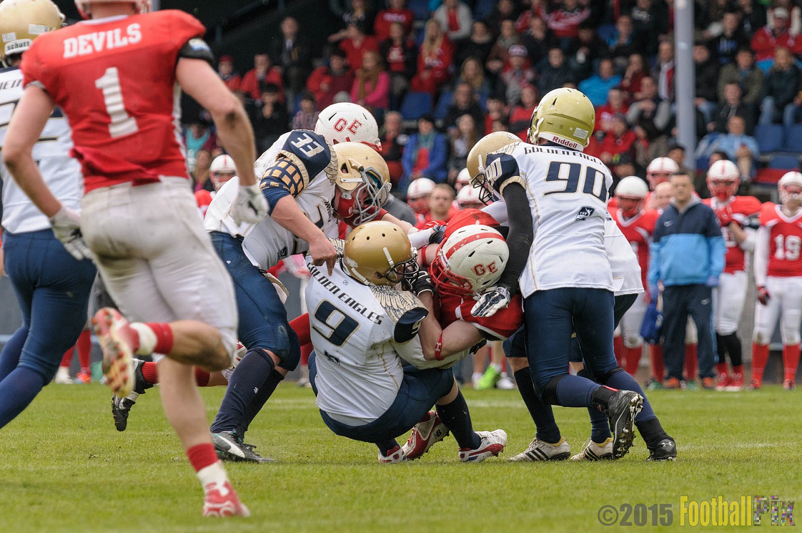 Preseason Game Gelsenkirchen Devils vs. Mainz Golden Eagles - 11.04.2015 Off-Season Game: Gelsenkirchen Devils vs. Mainz Golden Eagles (31:0)