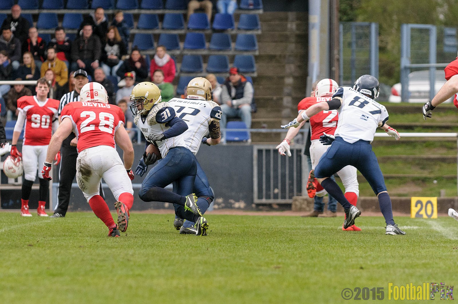 Preseason Game Gelsenkirchen Devils vs. Mainz Golden Eagles - 11.04.2015 Off-Season Game: Gelsenkirchen Devils vs. Mainz Golden Eagles (31:0)