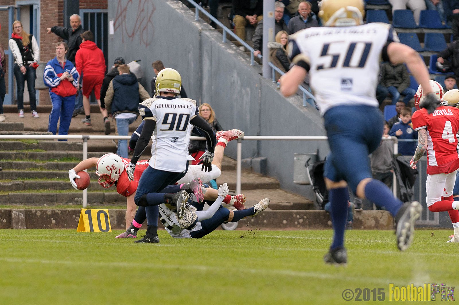 Preseason Game Gelsenkirchen Devils vs. Mainz Golden Eagles - 11.04.2015 Off-Season Game: Gelsenkirchen Devils vs. Mainz Golden Eagles (31:0)