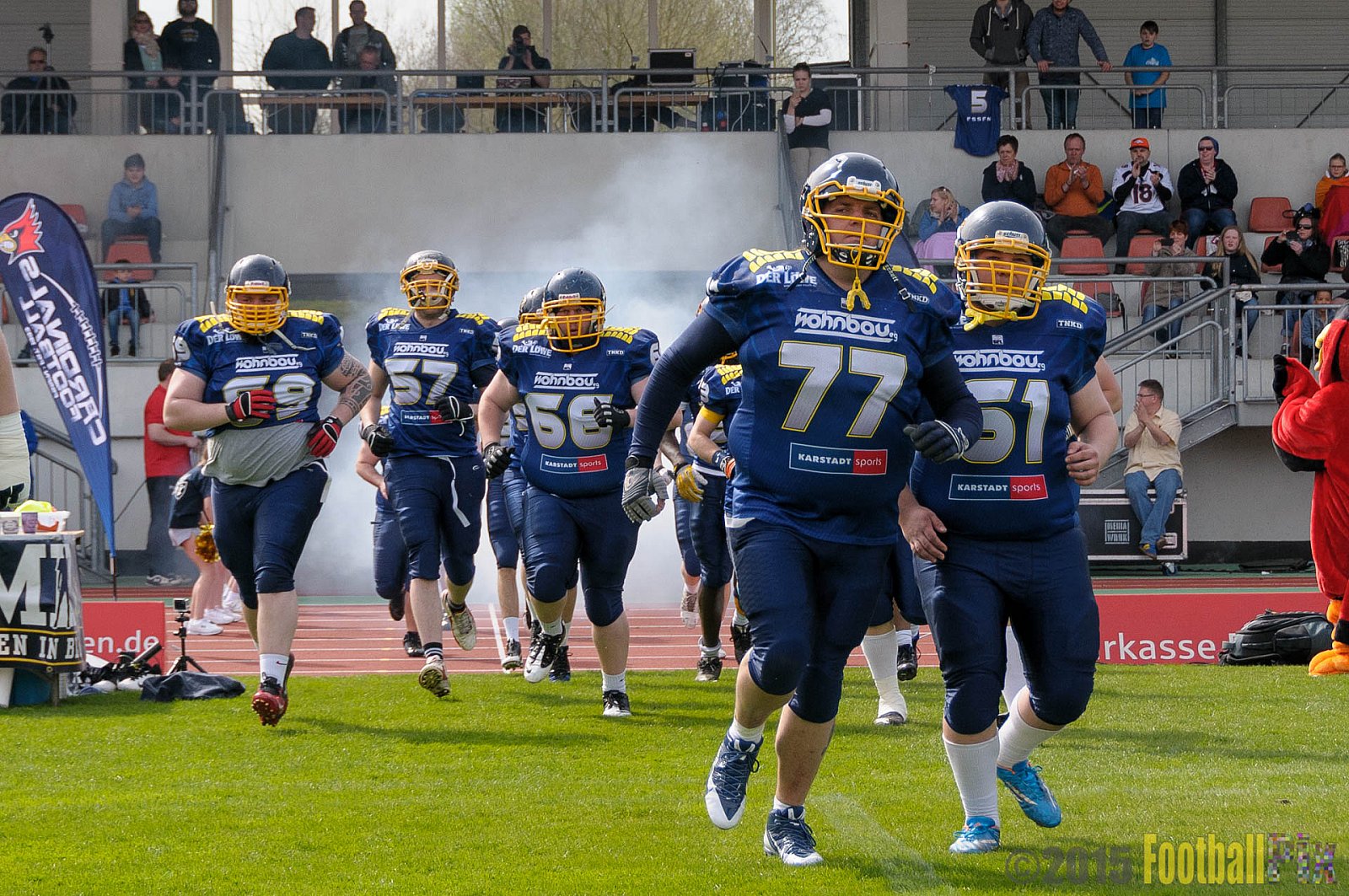 Essen Assindia Cardinals vs. Bonn Gamecocks - 12.04.2015 Preseason Game Essen Assindia Cardinals vs. Bonn Gamecocks (14:12)