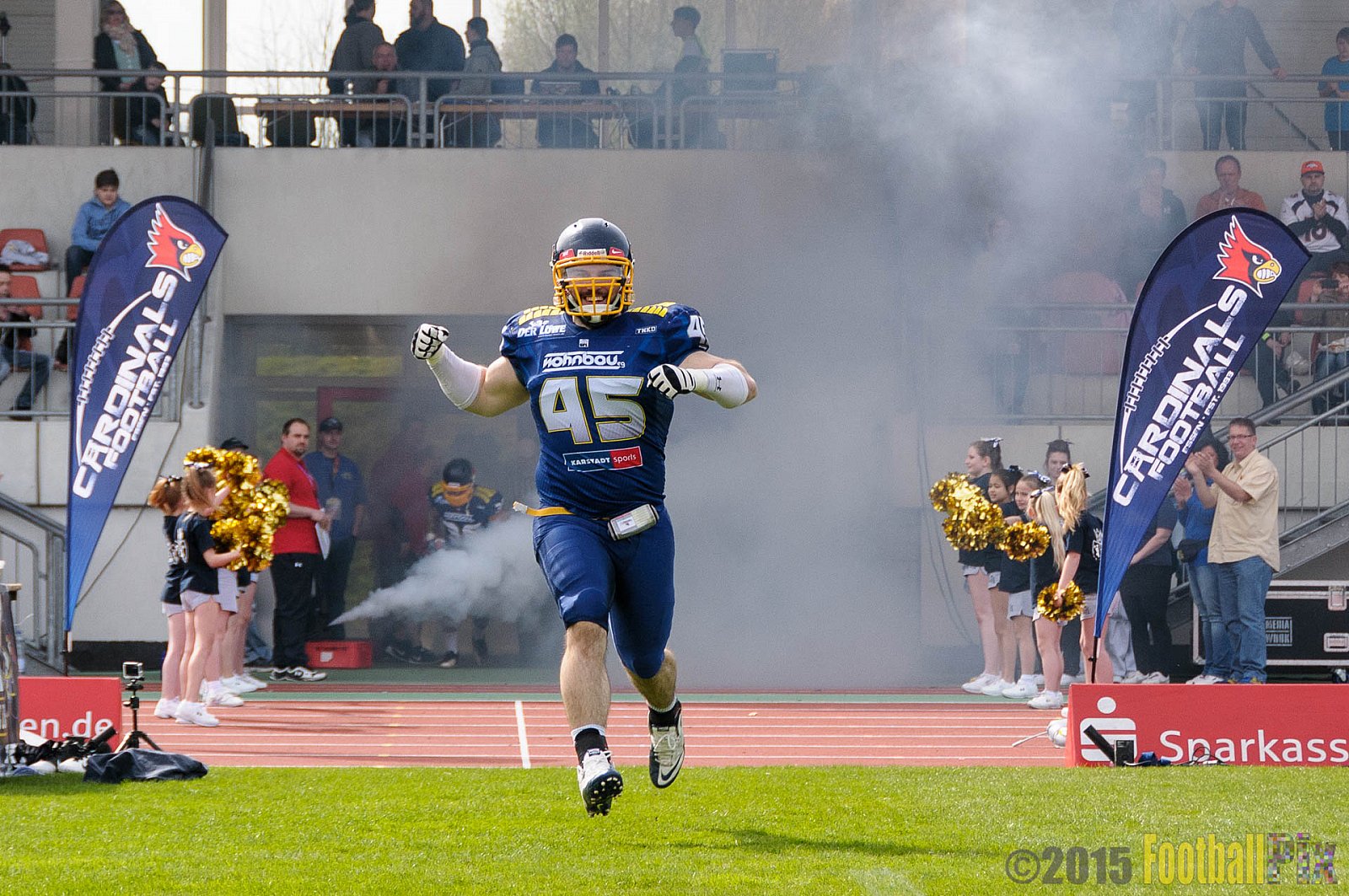 Essen Assindia Cardinals vs. Bonn Gamecocks - 12.04.2015 Preseason Game Essen Assindia Cardinals vs. Bonn Gamecocks (14:12)