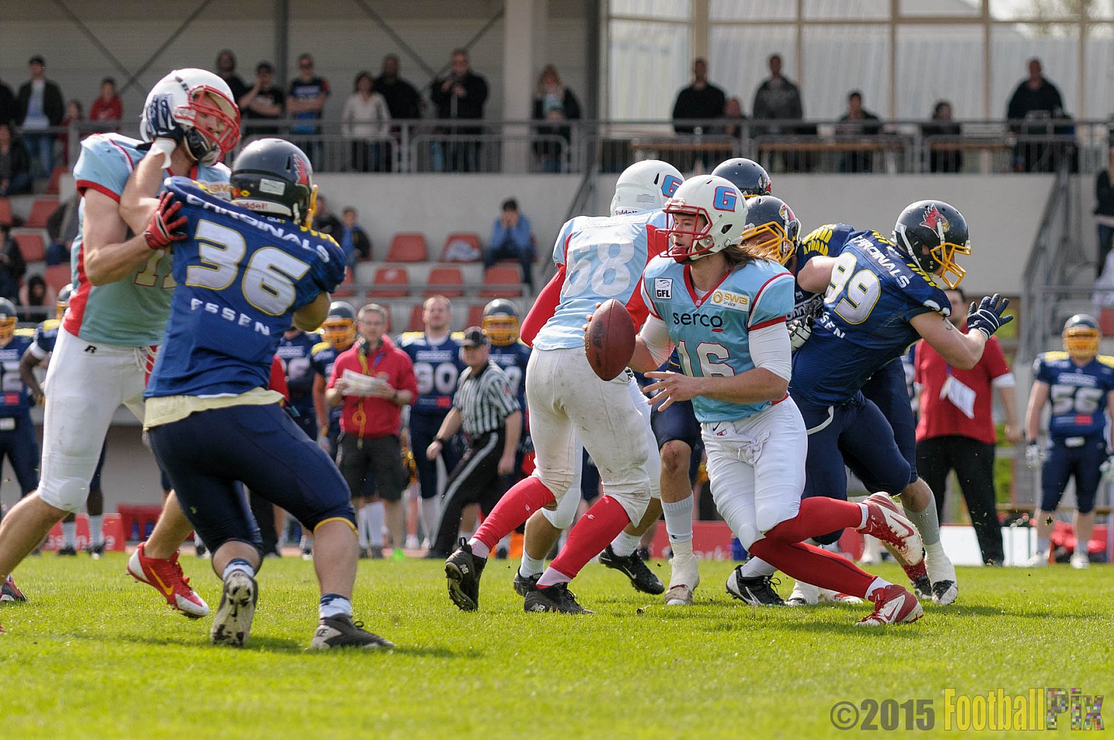 Essen Assindia Cardinals vs. Bonn Gamecocks - 12.04.2015 Preseason Game Essen Assindia Cardinals vs. Bonn Gamecocks (14:12)