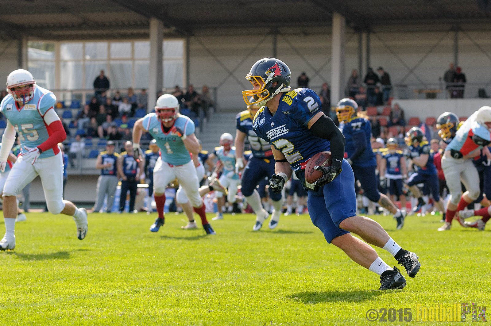 Essen Assindia Cardinals vs. Bonn Gamecocks - 12.04.2015 Preseason Game Essen Assindia Cardinals vs. Bonn Gamecocks (14:12)