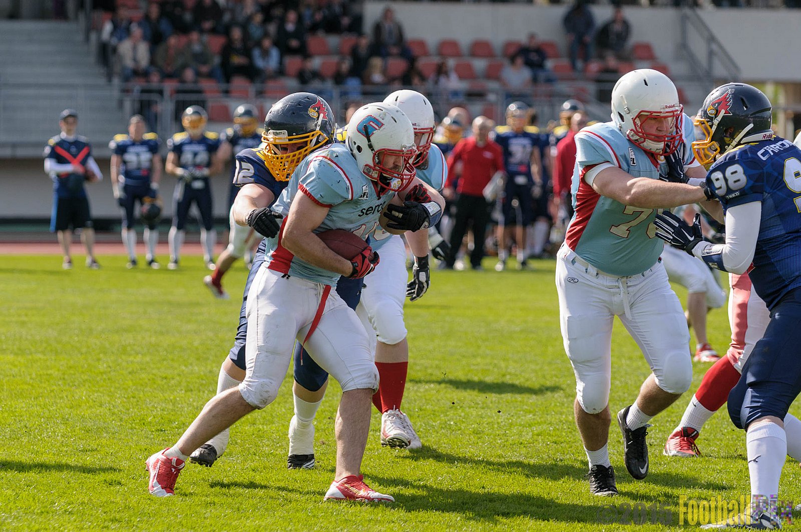 Essen Assindia Cardinals vs. Bonn Gamecocks - 12.04.2015 Preseason Game Essen Assindia Cardinals vs. Bonn Gamecocks (14:12)