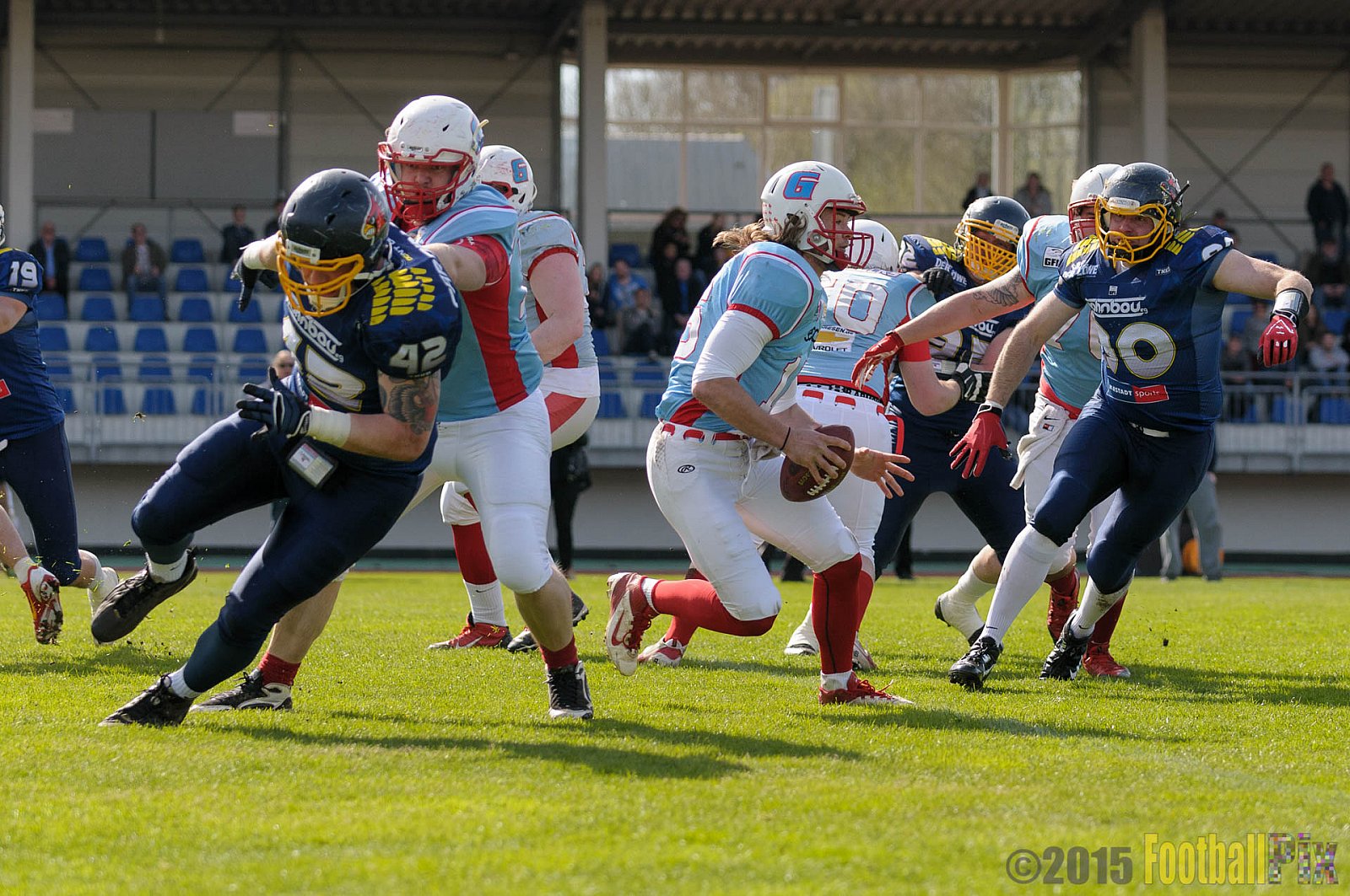 Essen Assindia Cardinals vs. Bonn Gamecocks - 12.04.2015 Preseason Game Essen Assindia Cardinals vs. Bonn Gamecocks (14:12)