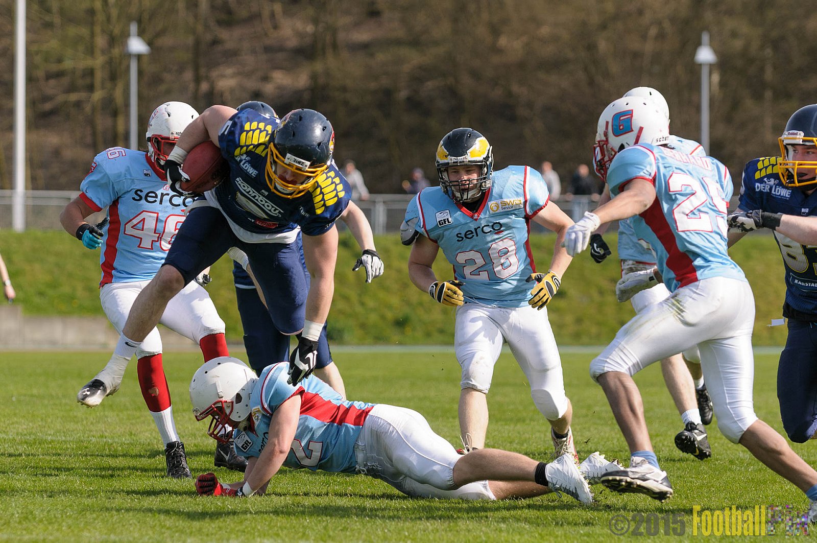 Essen Assindia Cardinals vs. Bonn Gamecocks - 12.04.2015 Preseason Game Essen Assindia Cardinals vs. Bonn Gamecocks (14:12)