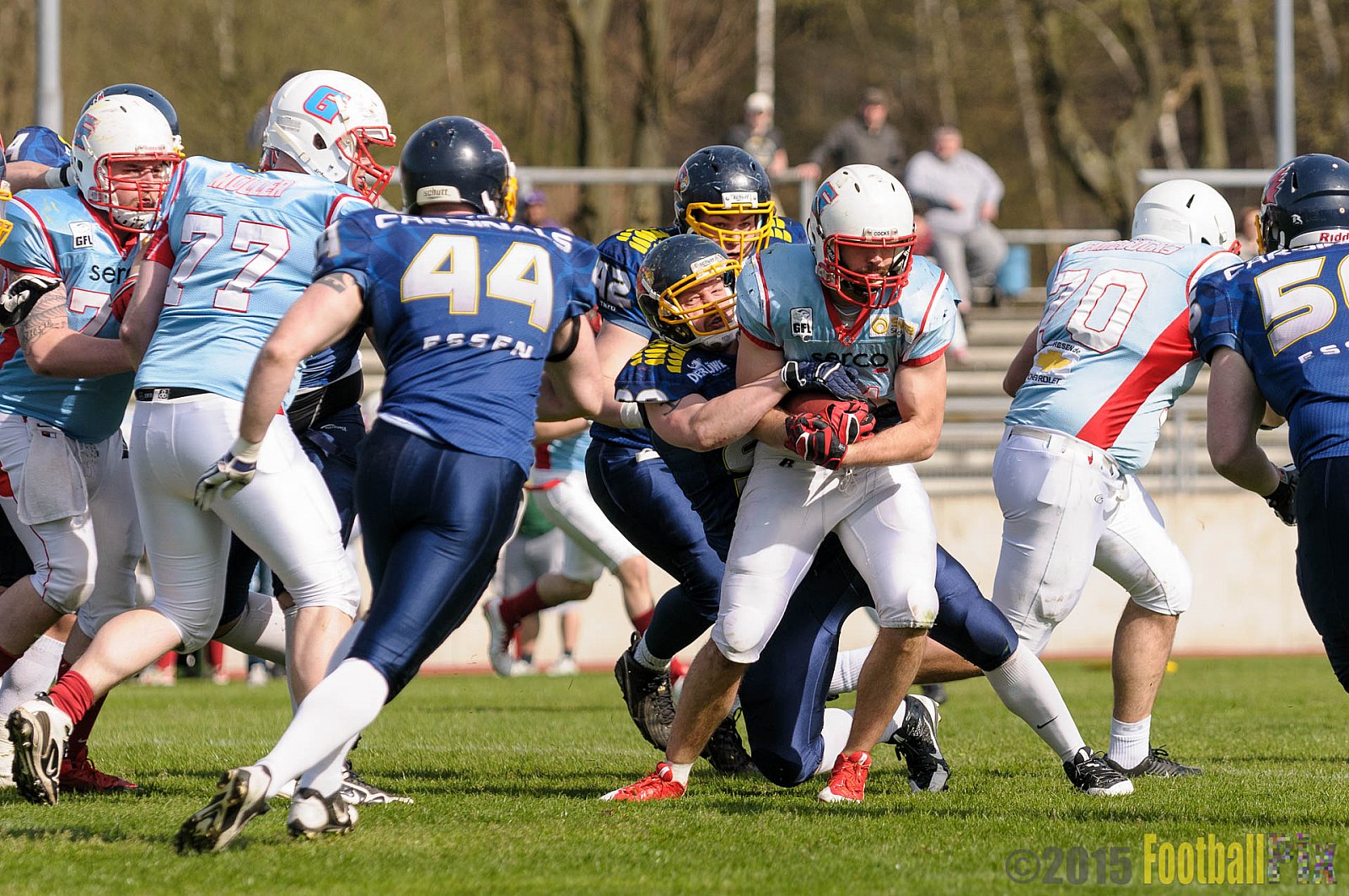 Essen Assindia Cardinals vs. Bonn Gamecocks - 12.04.2015 Preseason Game Essen Assindia Cardinals vs. Bonn Gamecocks (14:12)