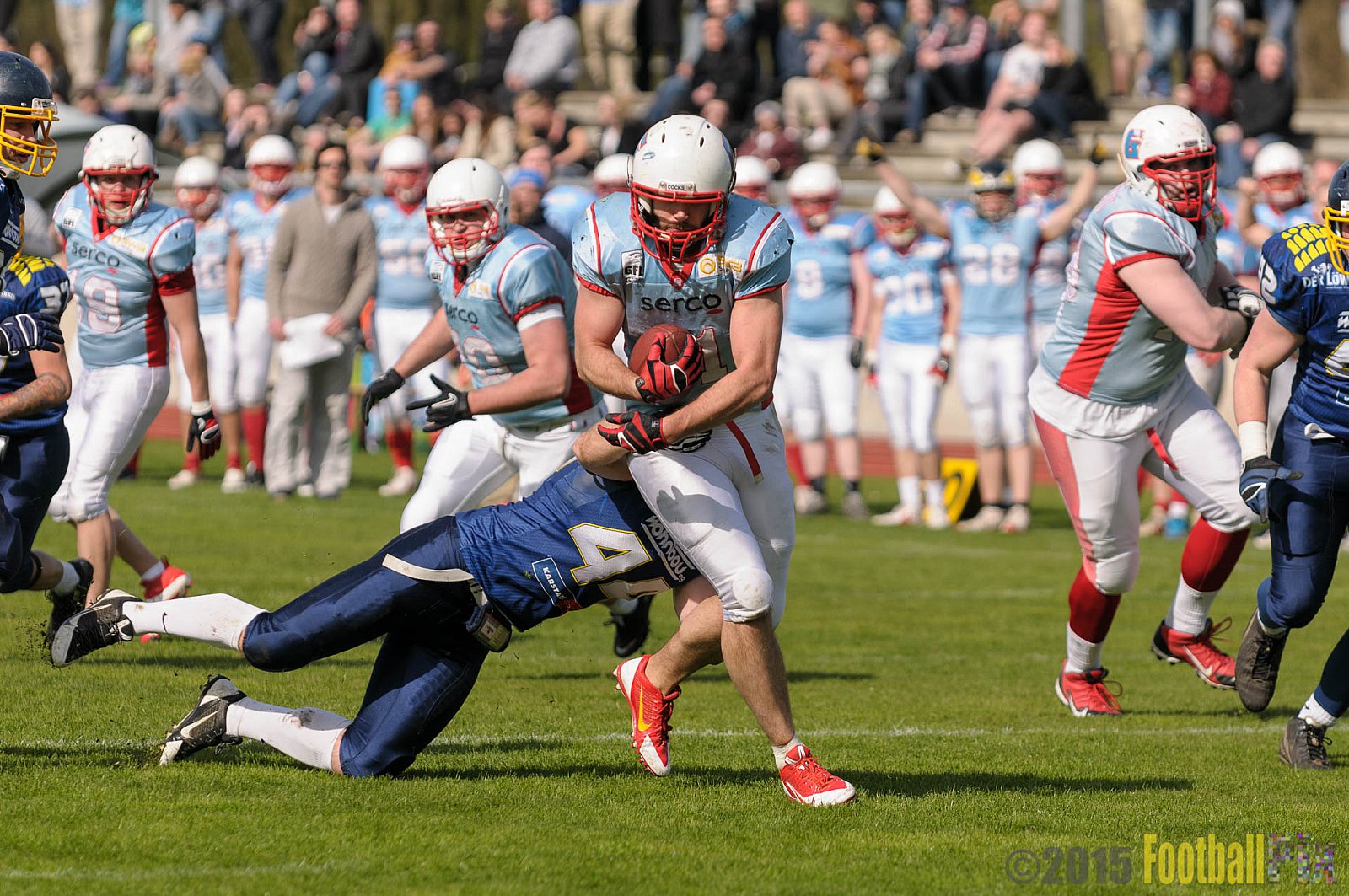 Essen Assindia Cardinals vs. Bonn Gamecocks - 12.04.2015 Preseason Game Essen Assindia Cardinals vs. Bonn Gamecocks (14:12)