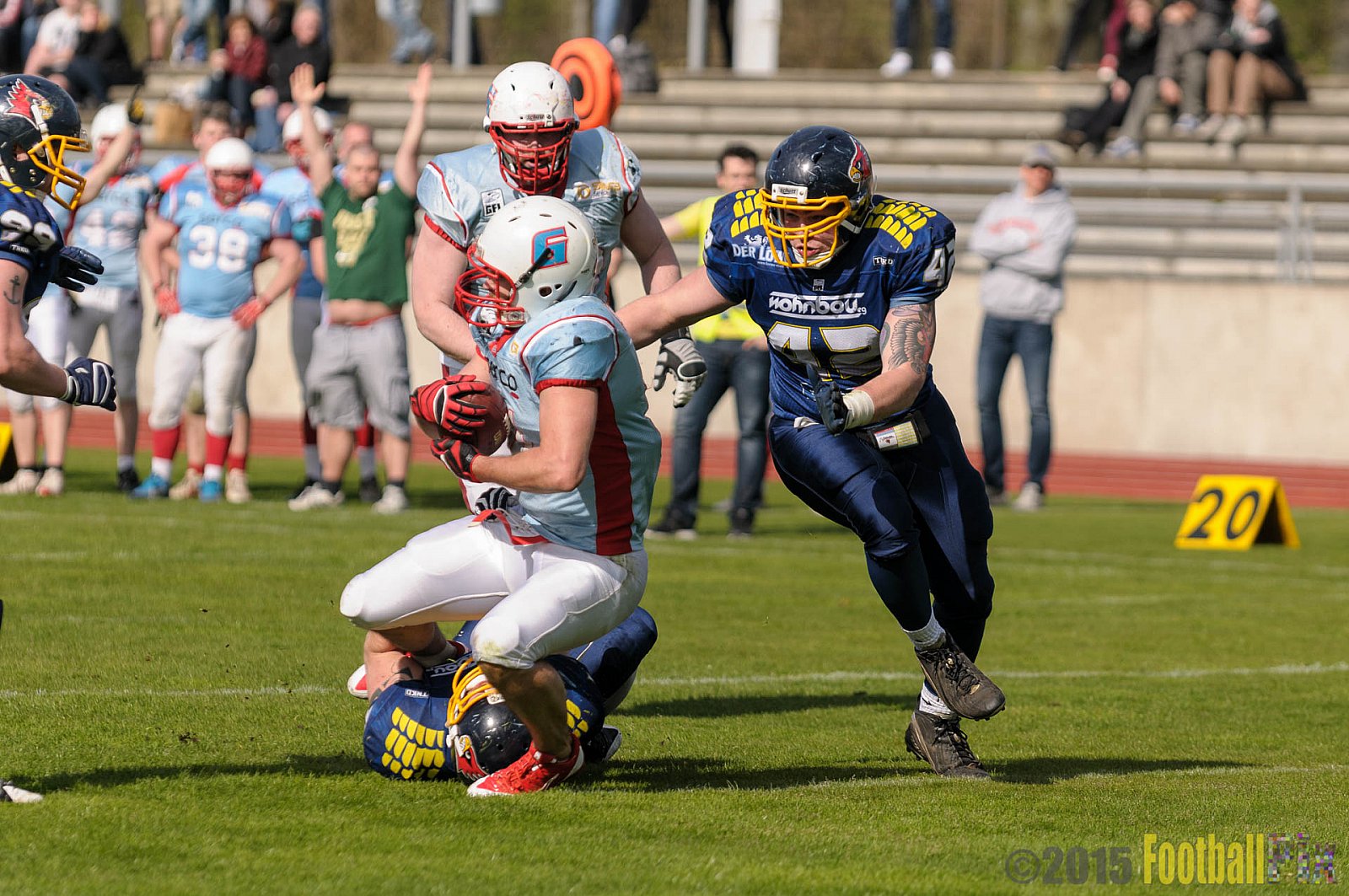 Essen Assindia Cardinals vs. Bonn Gamecocks - 12.04.2015 Preseason Game Essen Assindia Cardinals vs. Bonn Gamecocks (14:12)