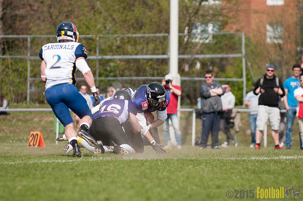 Langenfeld Longhorns vs. Essen Assindia Cardinals - 19.04.2015 RL NRW: Langenfeld Longhorns vs. Essen Assindia Cardinals (19:24)