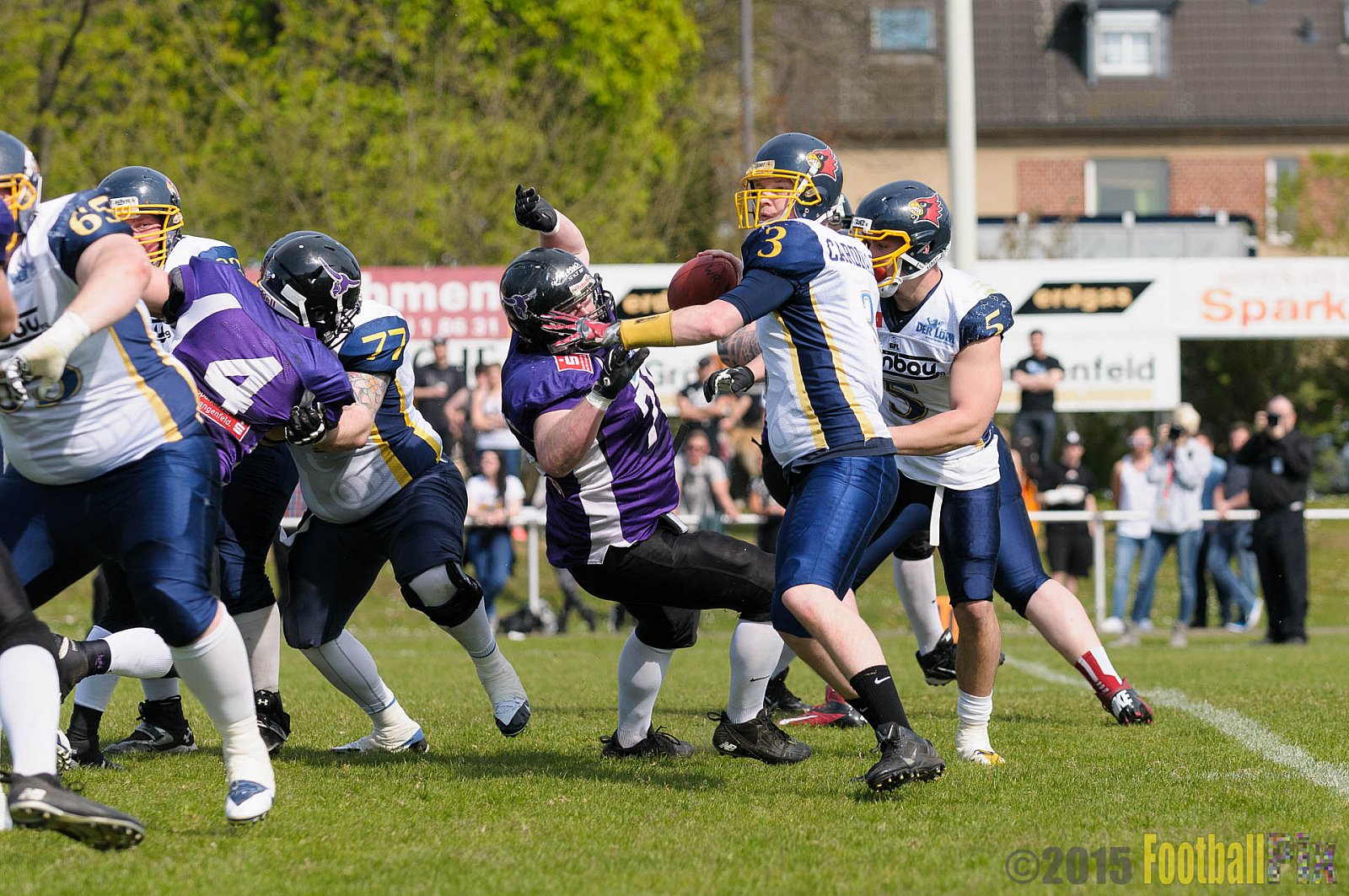 Langenfeld Longhorns vs. Essen Assindia Cardinals - 19.04.2015 RL NRW: Langenfeld Longhorns vs. Essen Assindia Cardinals (19:24)