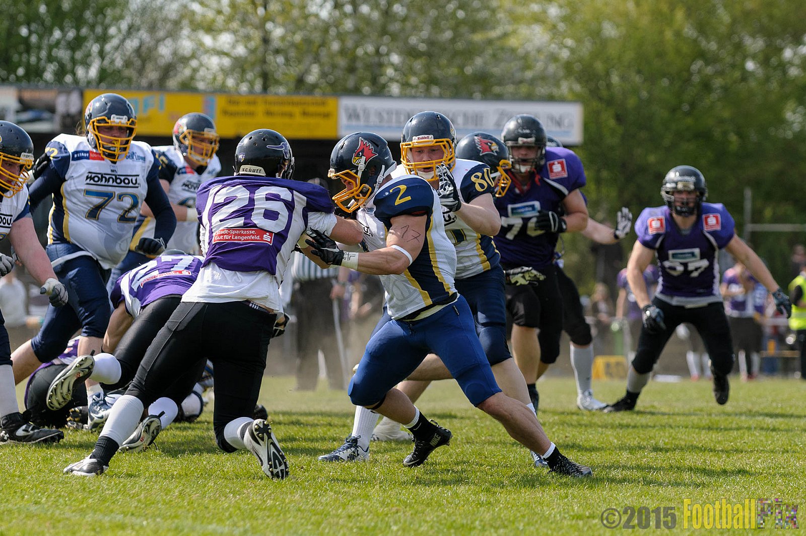 Langenfeld Longhorns vs. Essen Assindia Cardinals - 19.04.2015 RL NRW: Langenfeld Longhorns vs. Essen Assindia Cardinals (19:24)