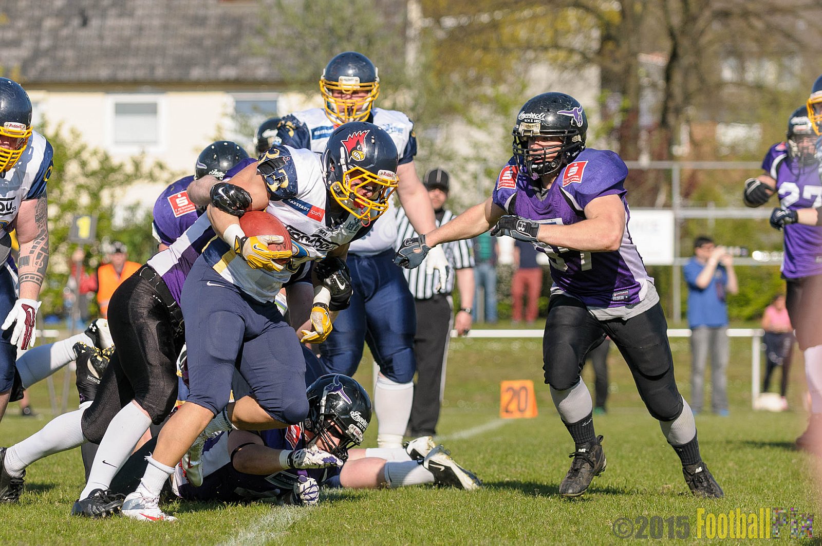 Langenfeld Longhorns vs. Essen Assindia Cardinals - 19.04.2015 RL NRW: Langenfeld Longhorns vs. Essen Assindia Cardinals (19:24)