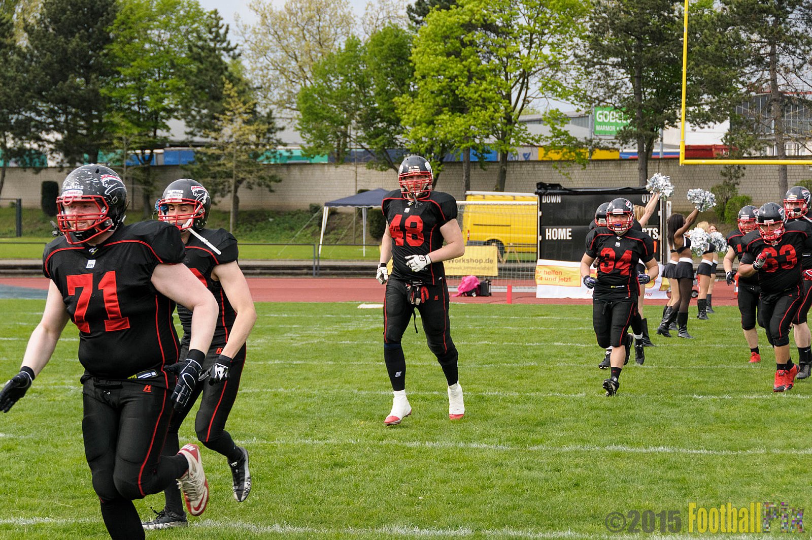 Düsseldorf Panther vs. Berlin Adler - 25.04.2015 GFL Nord: Düsseldorf Panther vs. Berlin Adler (30:0)