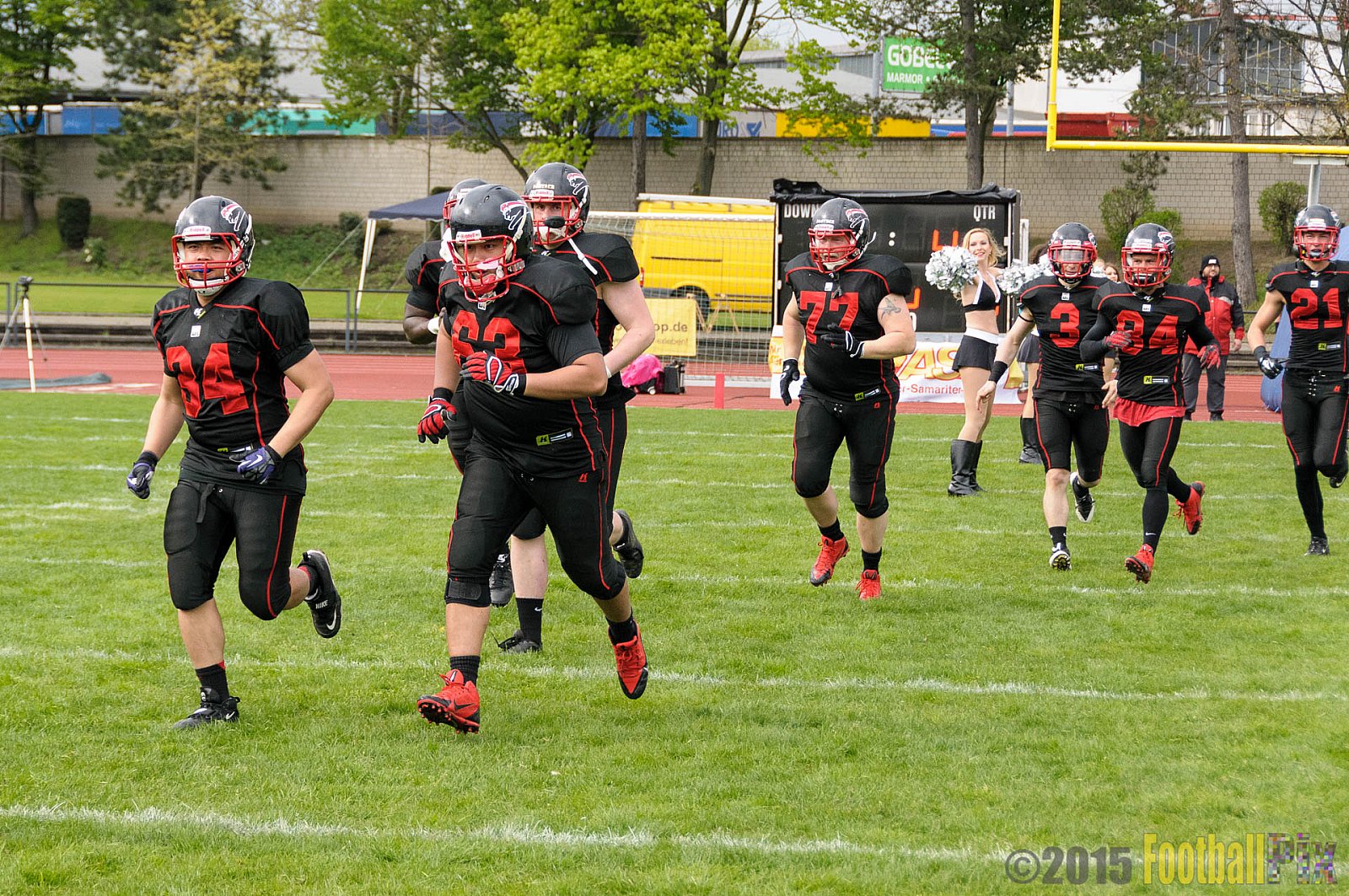 Düsseldorf Panther vs. Berlin Adler - 25.04.2015 GFL Nord: Düsseldorf Panther vs. Berlin Adler (30:0)