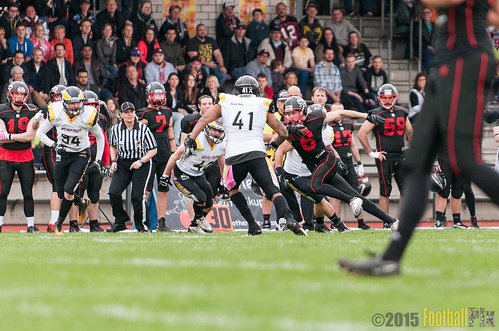Düsseldorf Panther vs. Berlin Adler - 25.04.2015 GFL Nord: Düsseldorf Panther vs. Berlin Adler (30:0)