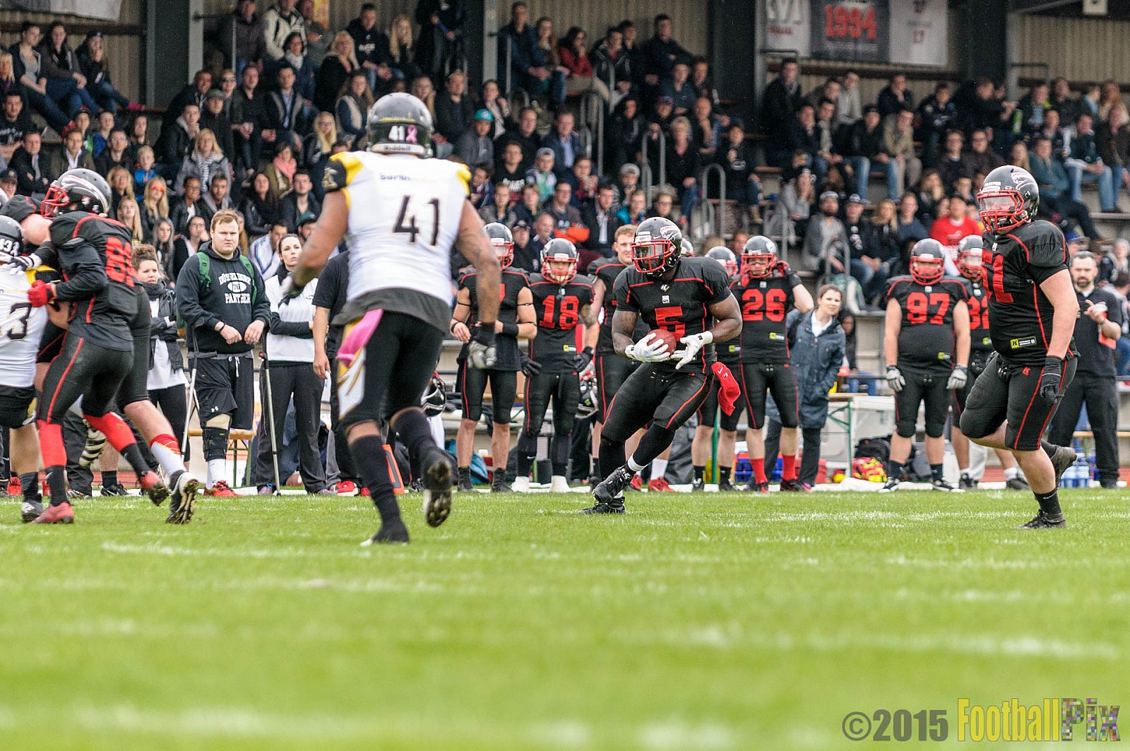 Düsseldorf Panther vs. Berlin Adler - 25.04.2015 GFL Nord: Düsseldorf Panther vs. Berlin Adler (30:0)