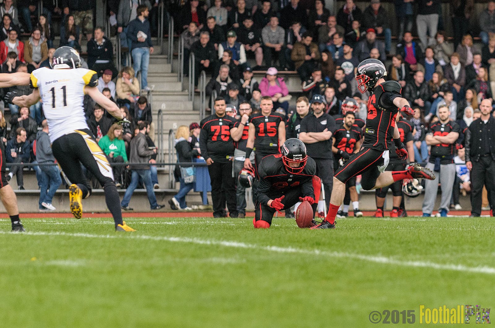 Düsseldorf Panther vs. Berlin Adler - 25.04.2015 GFL Nord: Düsseldorf Panther vs. Berlin Adler (30:0)