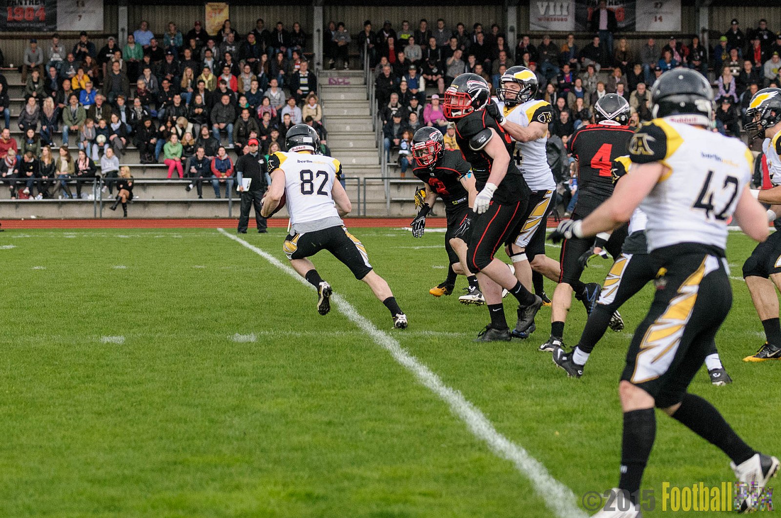 Düsseldorf Panther vs. Berlin Adler - 25.04.2015 GFL Nord: Düsseldorf Panther vs. Berlin Adler (30:0)