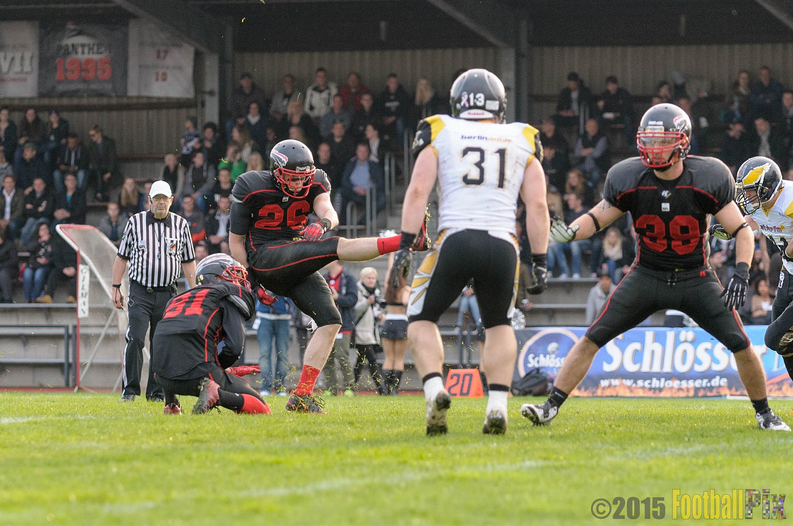 Düsseldorf Panther vs. Berlin Adler - 25.04.2015 GFL Nord: Düsseldorf Panther vs. Berlin Adler (30:0)