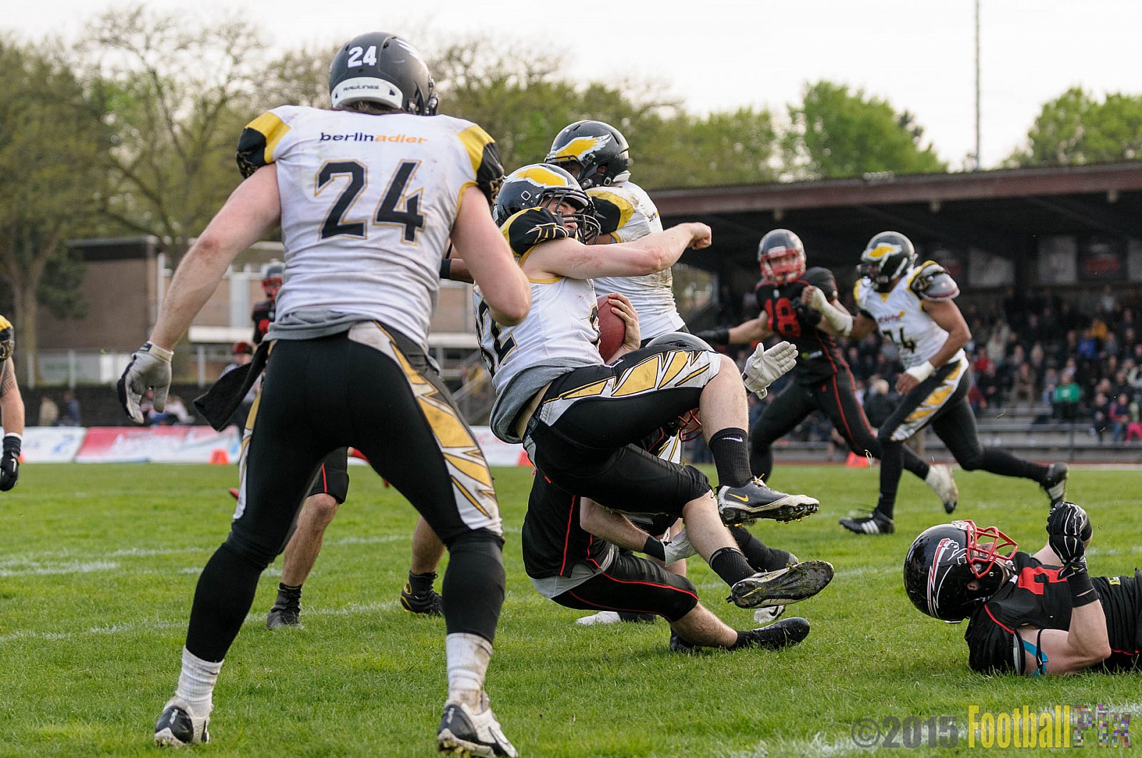 Düsseldorf Panther vs. Berlin Adler - 25.04.2015 GFL Nord: Düsseldorf Panther vs. Berlin Adler (30:0)