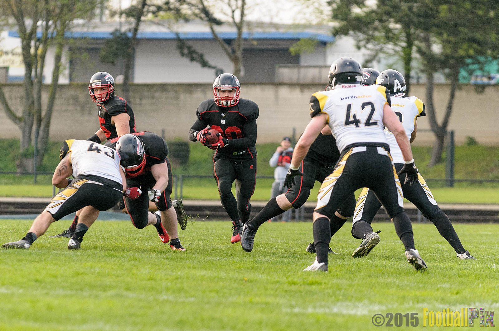 Düsseldorf Panther vs. Berlin Adler - 25.04.2015 GFL Nord: Düsseldorf Panther vs. Berlin Adler (30:0)