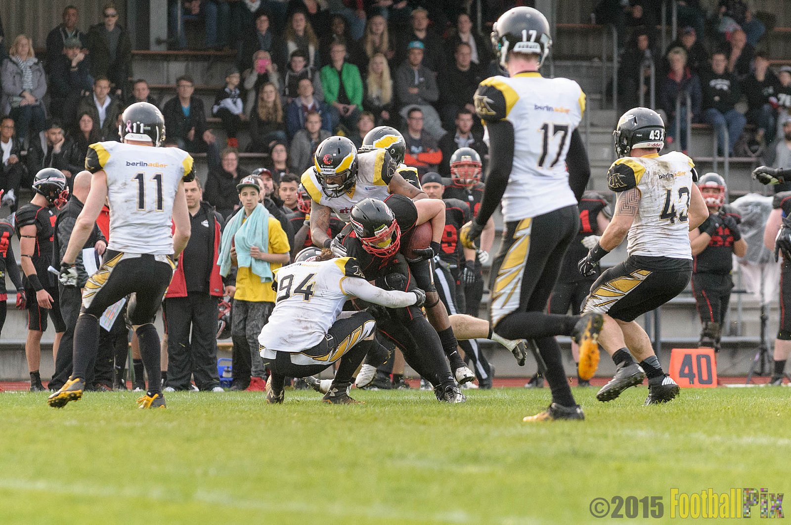 Düsseldorf Panther vs. Berlin Adler - 25.04.2015 GFL Nord: Düsseldorf Panther vs. Berlin Adler (30:0)