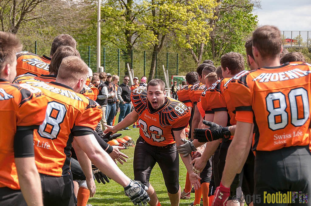 Wuppertal Greyhounds vs. Wipperfürth Phoenix - 01.05.2015 LL West NRW: Wuppertal Greyhounds vs. Wipperfürth Phoenix (72:6)