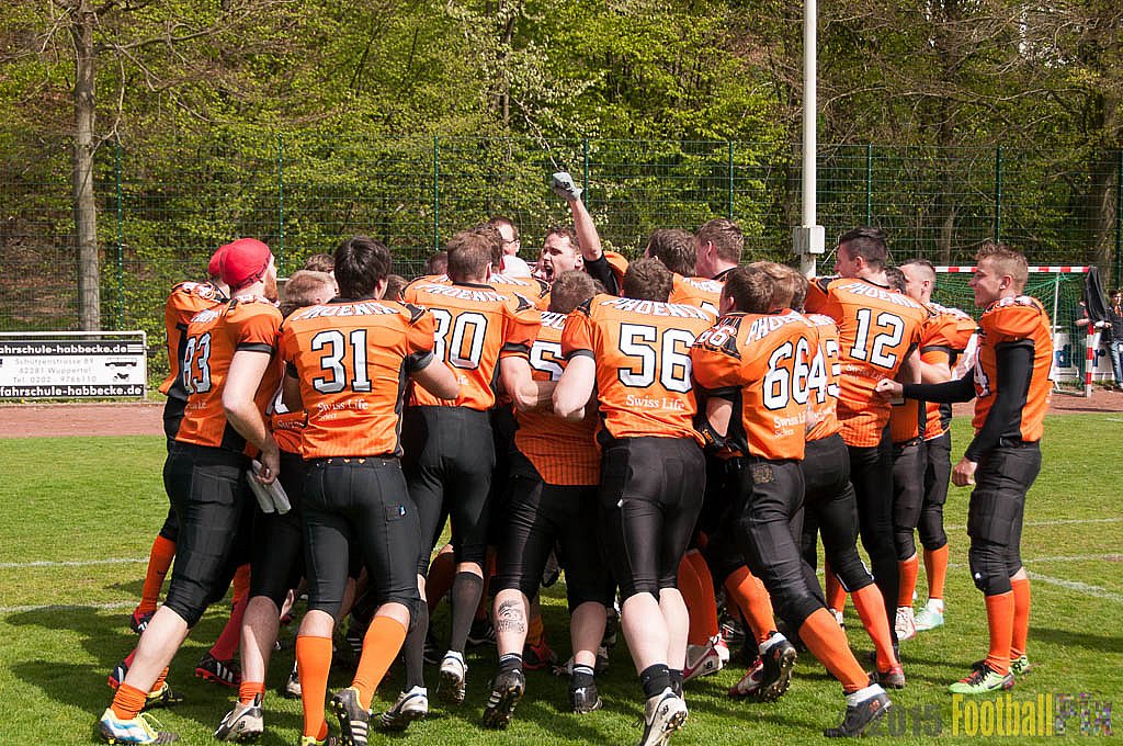 Wuppertal Greyhounds vs. Wipperfürth Phoenix - 01.05.2015 LL West NRW: Wuppertal Greyhounds vs. Wipperfürth Phoenix (72:6)