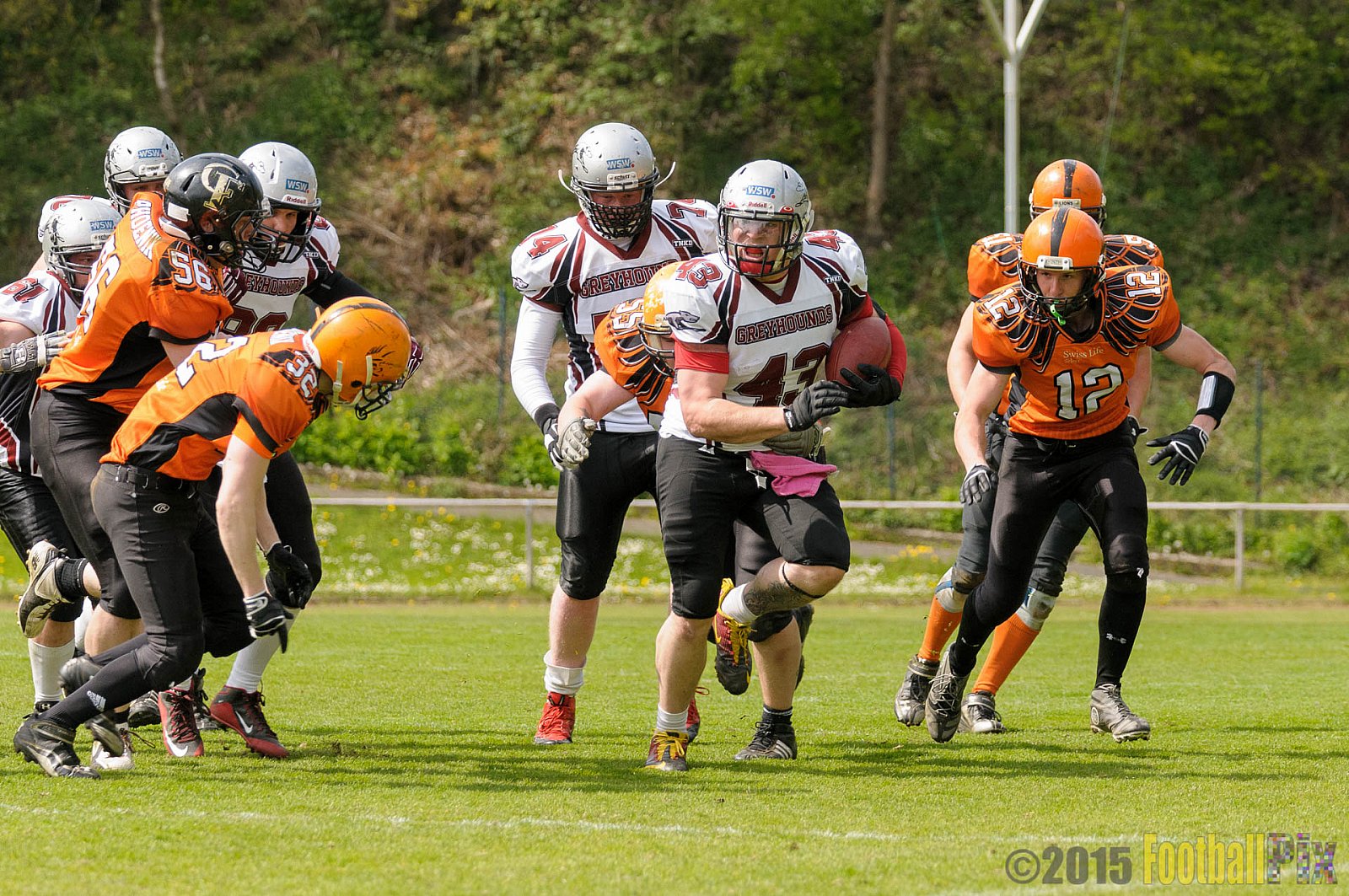Wuppertal Greyhounds vs. Wipperfürth Phoenix - 01.05.2015 LL West NRW: Wuppertal Greyhounds vs. Wipperfürth Phoenix (72:6)