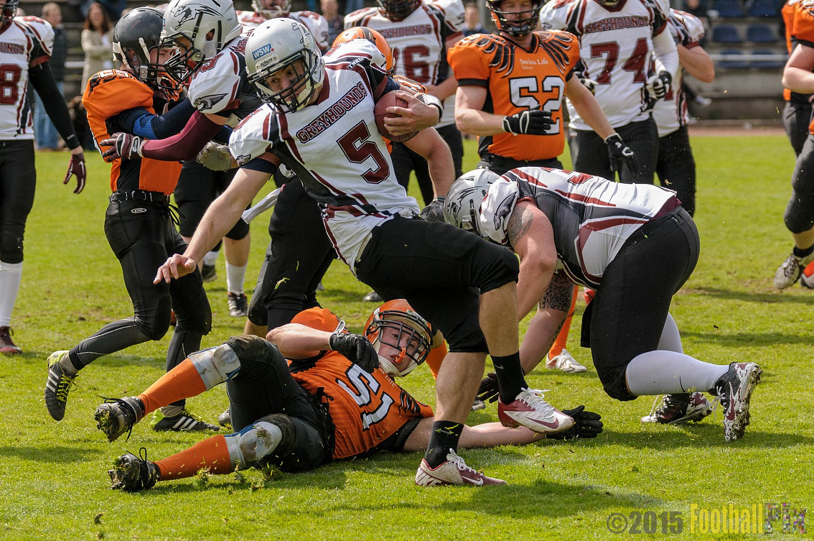 Wuppertal Greyhounds vs. Wipperfürth Phoenix - 01.05.2015 LL West NRW: Wuppertal Greyhounds vs. Wipperfürth Phoenix (72:6)