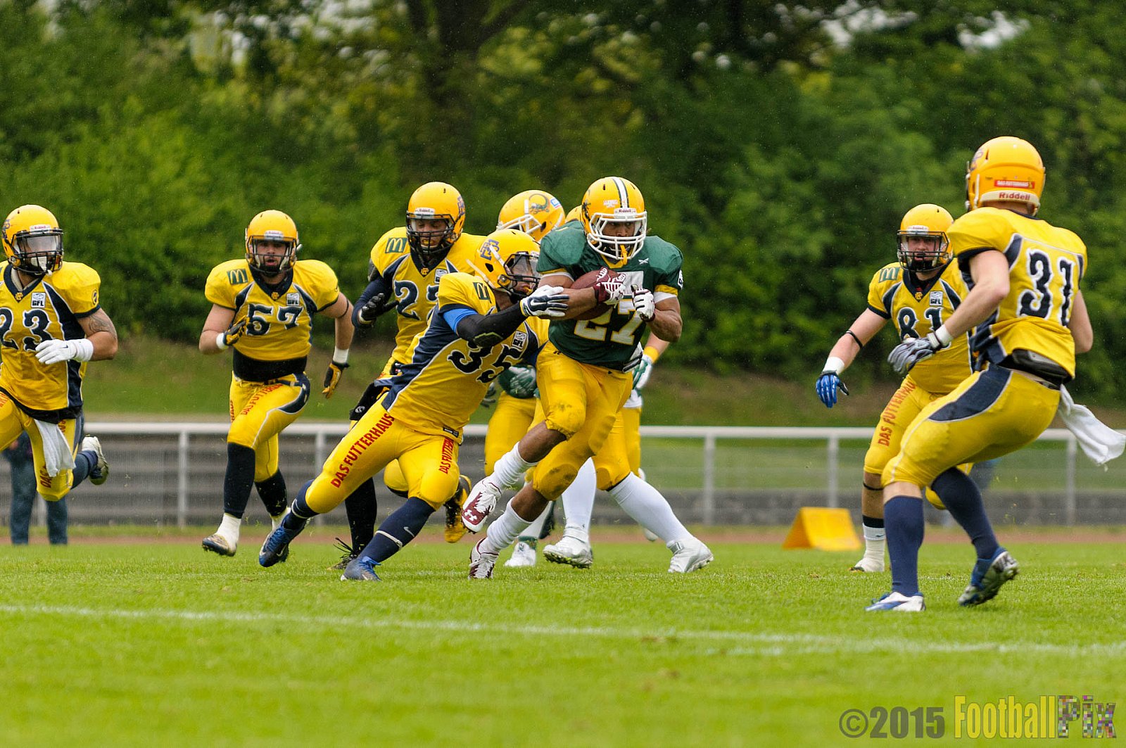 Cologne Crocodiles vs. Elmshorn Fighting Pirates - 03.05.2015 GFL2 Nord: Cologne Crocodiles vs. Elmshorn Fighting Pirates (52:7)