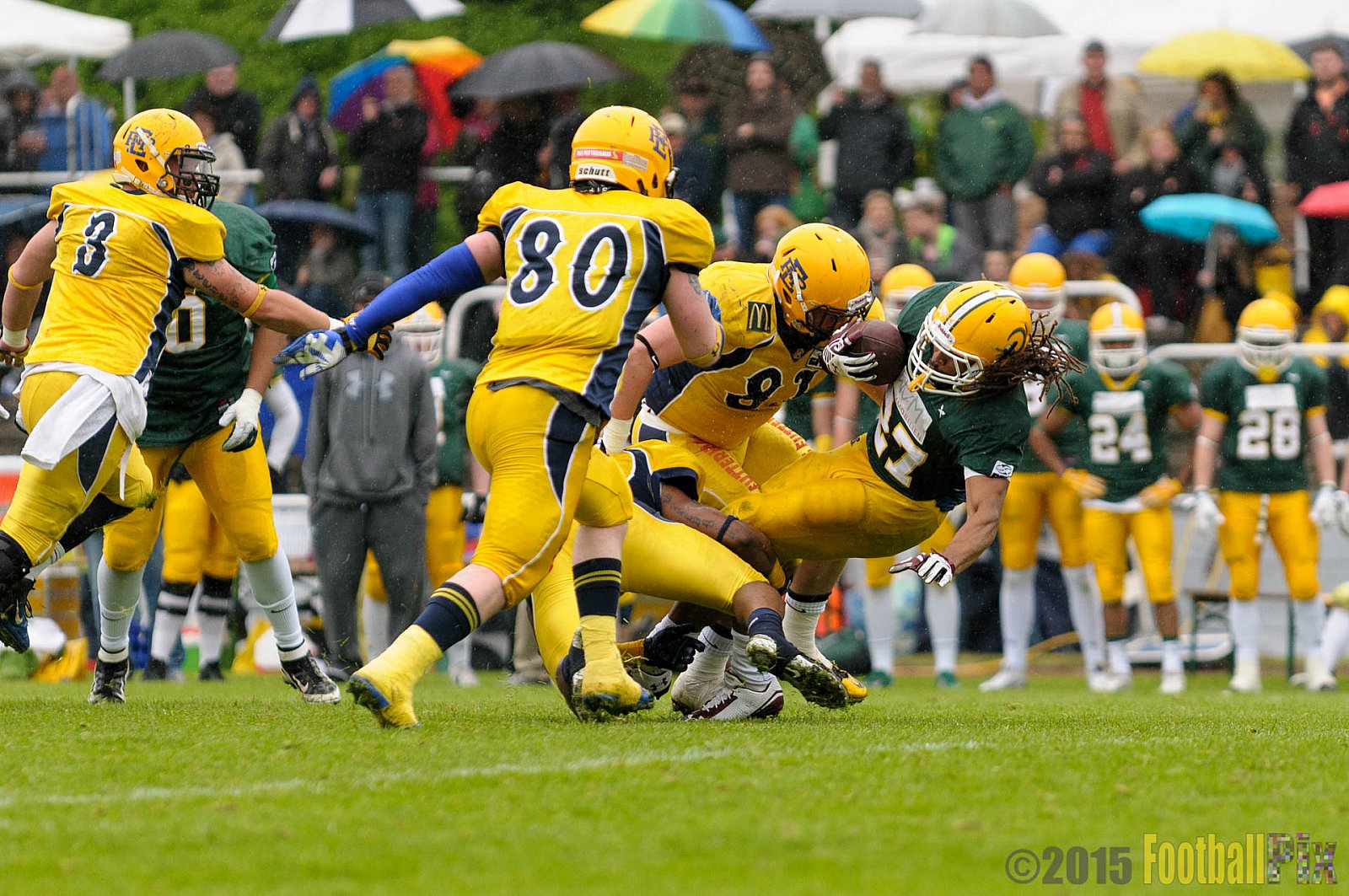 Cologne Crocodiles vs. Elmshorn Fighting Pirates - 03.05.2015 GFL2 Nord: Cologne Crocodiles vs. Elmshorn Fighting Pirates (52:7)