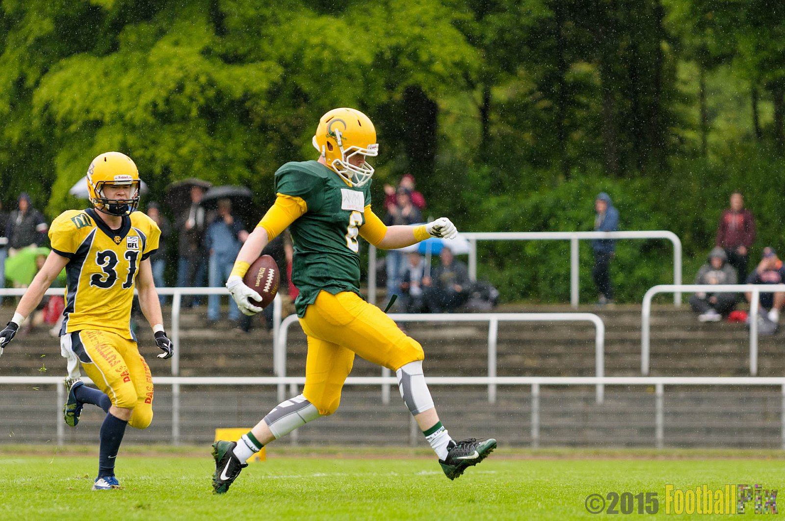 Cologne Crocodiles vs. Elmshorn Fighting Pirates - 03.05.2015 GFL2 Nord: Cologne Crocodiles vs. Elmshorn Fighting Pirates (52:7)