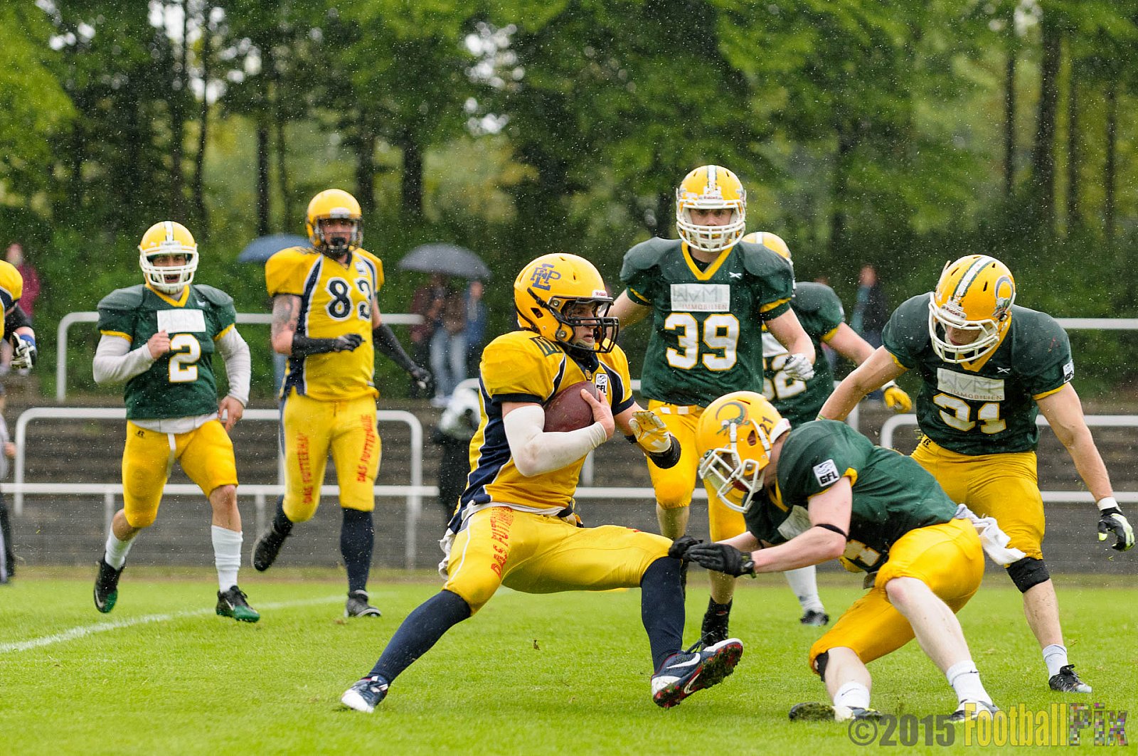 Cologne Crocodiles vs. Elmshorn Fighting Pirates - 03.05.2015 GFL2 Nord: Cologne Crocodiles vs. Elmshorn Fighting Pirates (52:7)