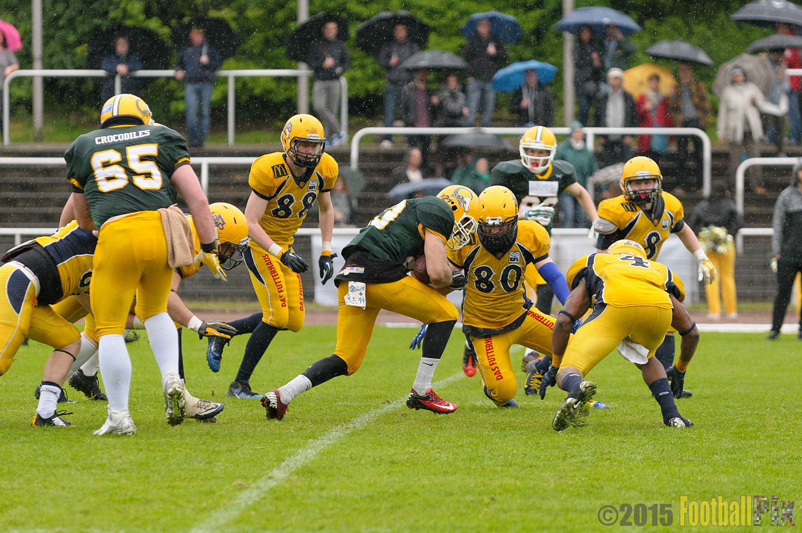 Cologne Crocodiles vs. Elmshorn Fighting Pirates - 03.05.2015 GFL2 Nord: Cologne Crocodiles vs. Elmshorn Fighting Pirates (52:7)
