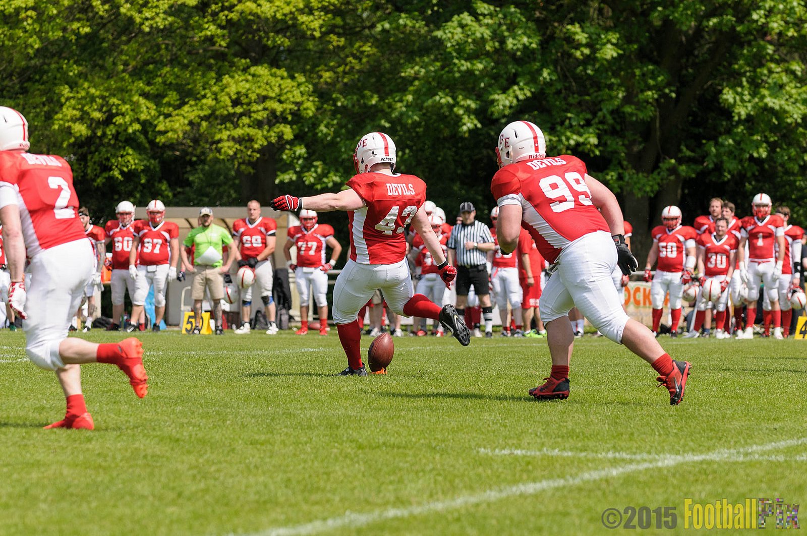 Schiefbahn Riders vs. Gelsenkirchen Devils - 10.05.2015 OL NRW: Schiefbahn Riders vs. Gelsenkirchen Devils (7:14)