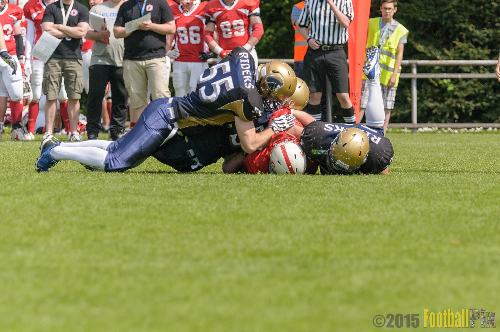 Schiefbahn Riders vs. Gelsenkirchen Devils - 10.05.2015 OL NRW: Schiefbahn Riders vs. Gelsenkirchen Devils (7:14)