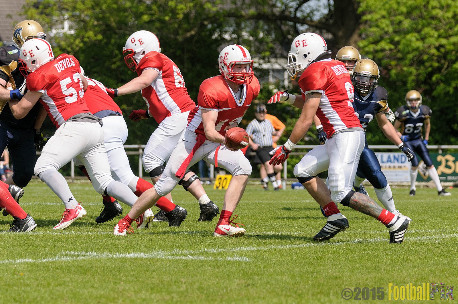 Schiefbahn Riders vs. Gelsenkirchen Devils - 10.05.2015 OL NRW: Schiefbahn Riders vs. Gelsenkirchen Devils (7:14)
