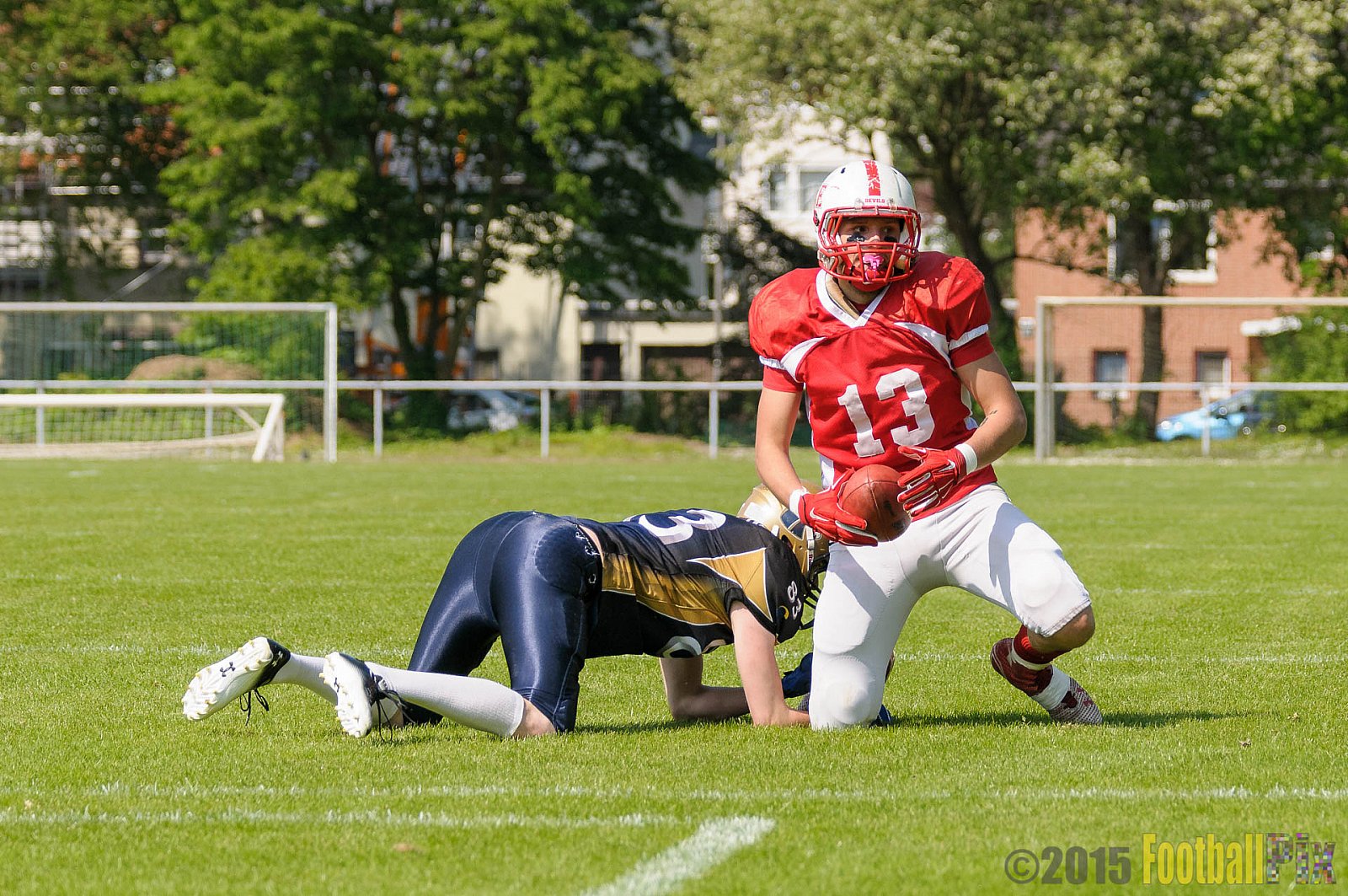 Schiefbahn Riders vs. Gelsenkirchen Devils - 10.05.2015 OL NRW: Schiefbahn Riders vs. Gelsenkirchen Devils (7:14)