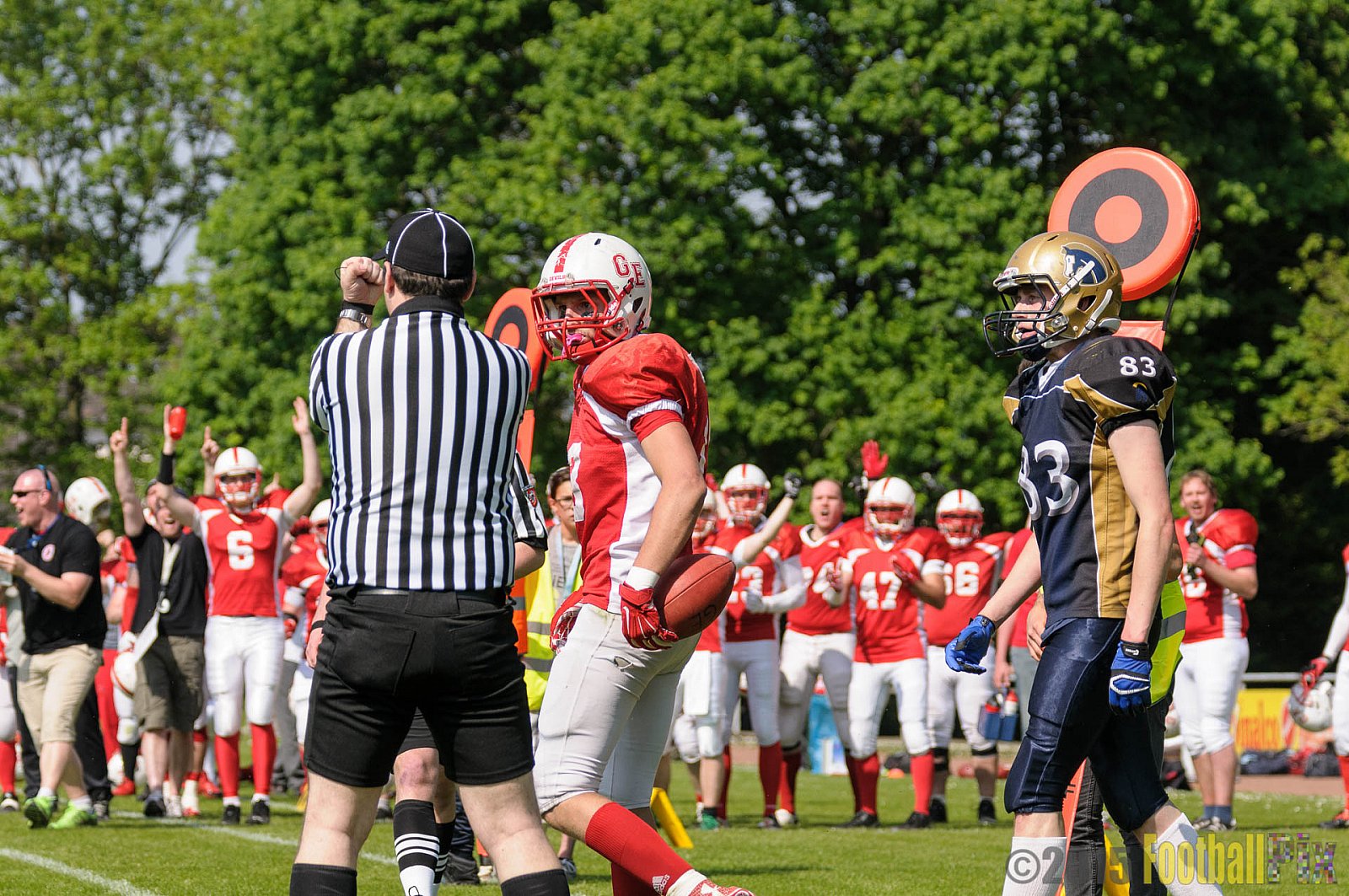 Schiefbahn Riders vs. Gelsenkirchen Devils - 10.05.2015 OL NRW: Schiefbahn Riders vs. Gelsenkirchen Devils (7:14)