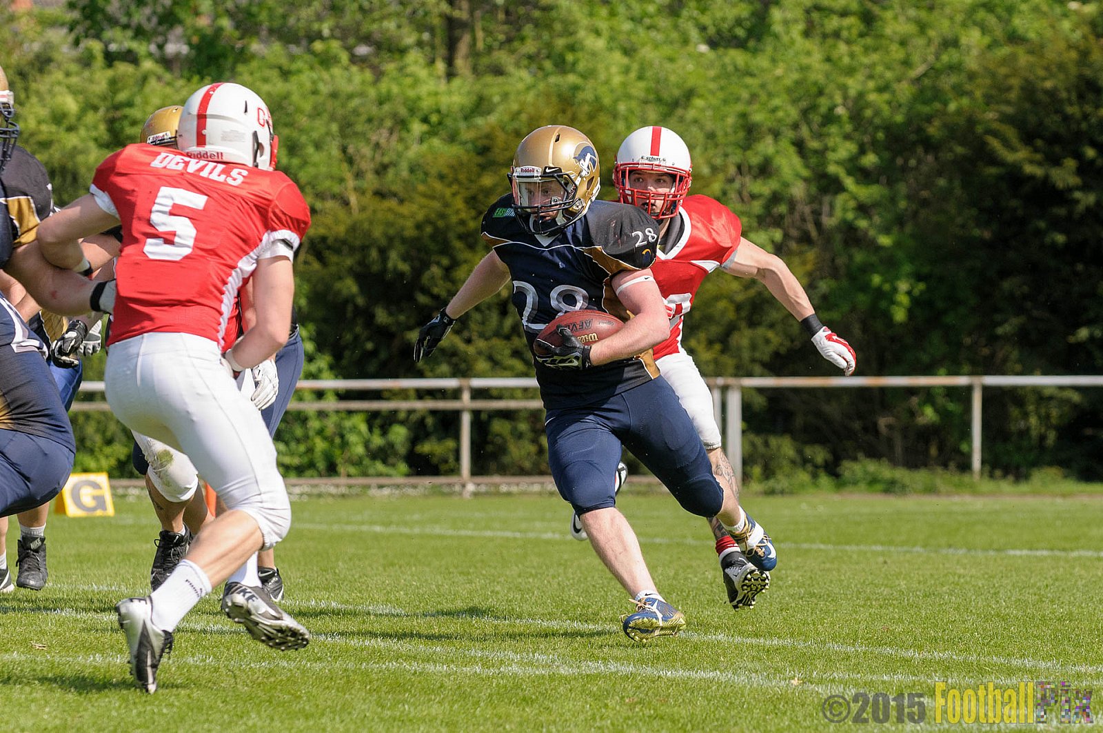 Schiefbahn Riders vs. Gelsenkirchen Devils - 10.05.2015 OL NRW: Schiefbahn Riders vs. Gelsenkirchen Devils (7:14)