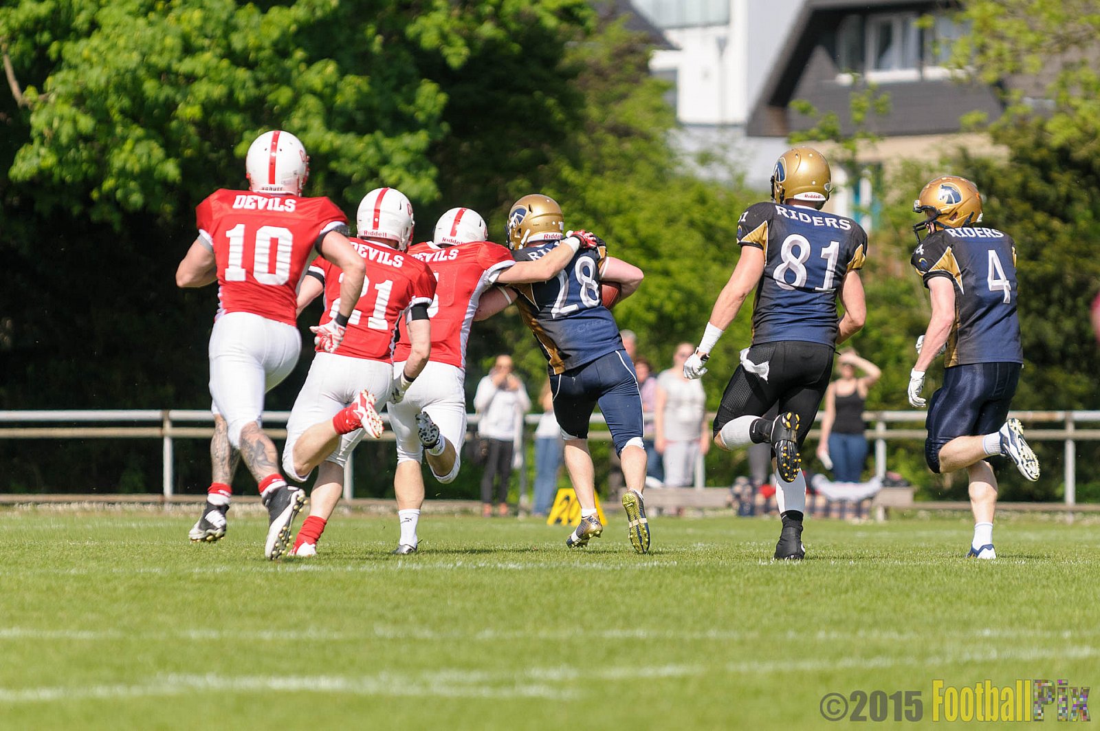 Schiefbahn Riders vs. Gelsenkirchen Devils - 10.05.2015 OL NRW: Schiefbahn Riders vs. Gelsenkirchen Devils (7:14)