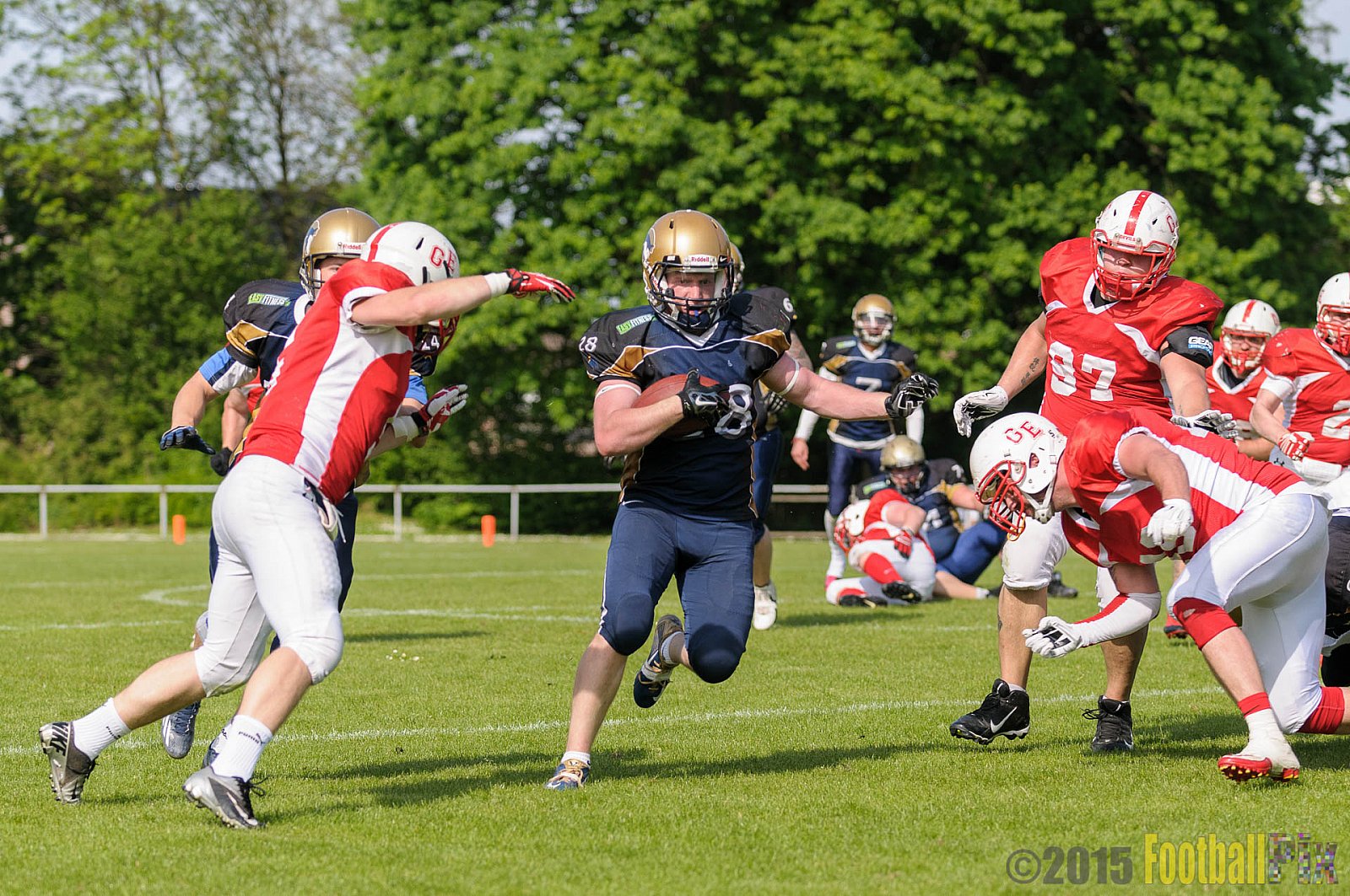 Schiefbahn Riders vs. Gelsenkirchen Devils - 10.05.2015 OL NRW: Schiefbahn Riders vs. Gelsenkirchen Devils (7:14)