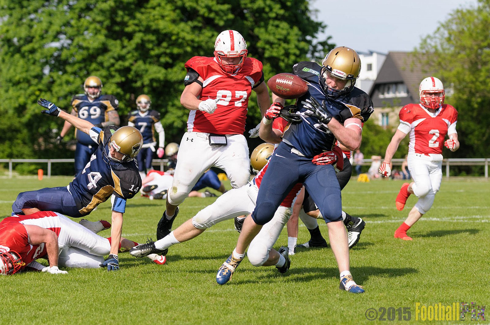 Schiefbahn Riders vs. Gelsenkirchen Devils - 10.05.2015 OL NRW: Schiefbahn Riders vs. Gelsenkirchen Devils (7:14)
