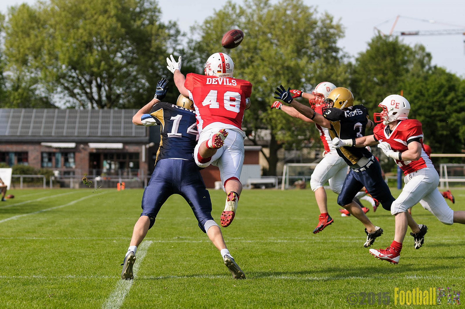 Schiefbahn Riders vs. Gelsenkirchen Devils - 10.05.2015 OL NRW: Schiefbahn Riders vs. Gelsenkirchen Devils (7:14)