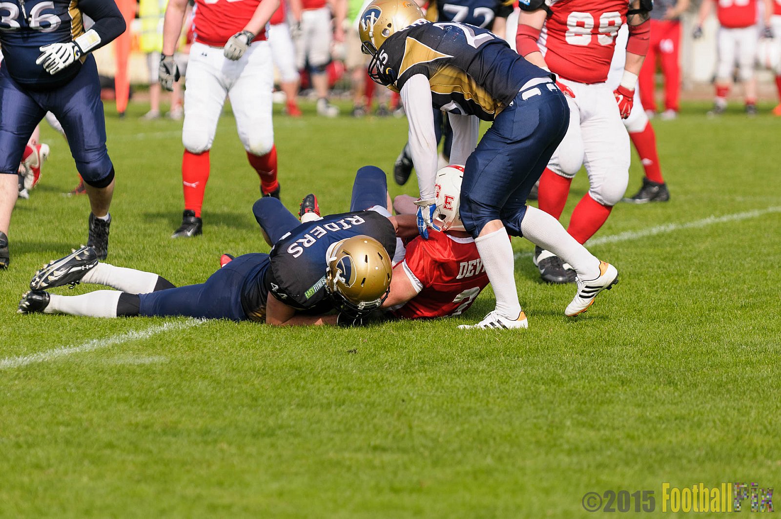 Schiefbahn Riders vs. Gelsenkirchen Devils - 10.05.2015 OL NRW: Schiefbahn Riders vs. Gelsenkirchen Devils (7:14)
